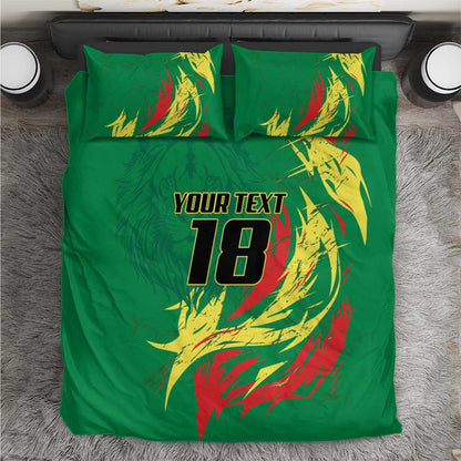 Senegal Football Pride Custom Bedding Set Les Lions de la Teranga