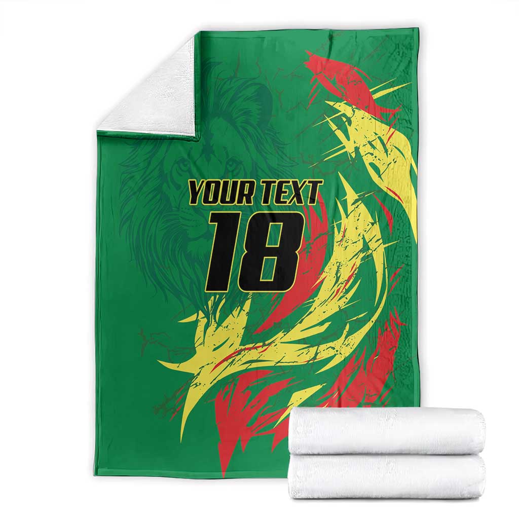 Senegal Football Pride Custom Blanket Les Lions de la Teranga