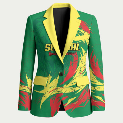 Senegal Football Pride Custom Blazer Les Lions de la Teranga