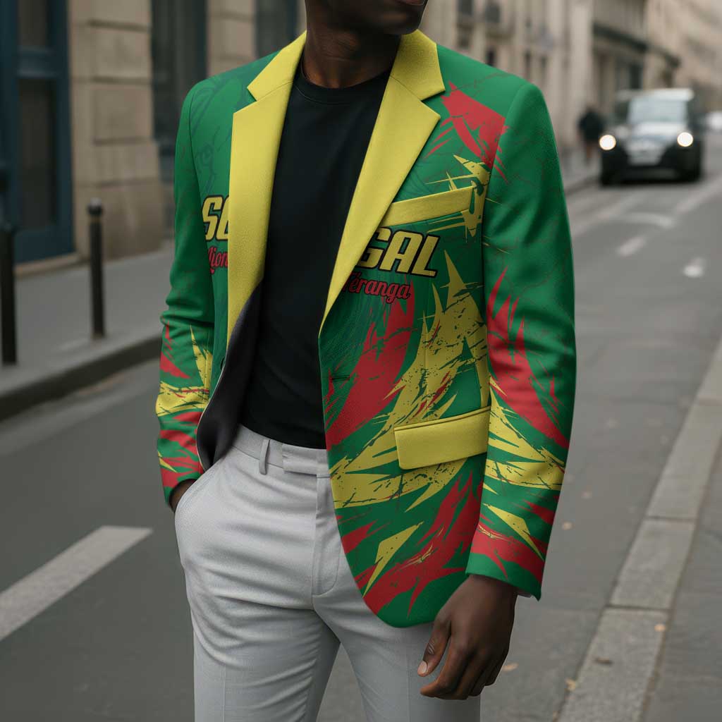 Senegal Football Pride Custom Blazer Les Lions de la Teranga