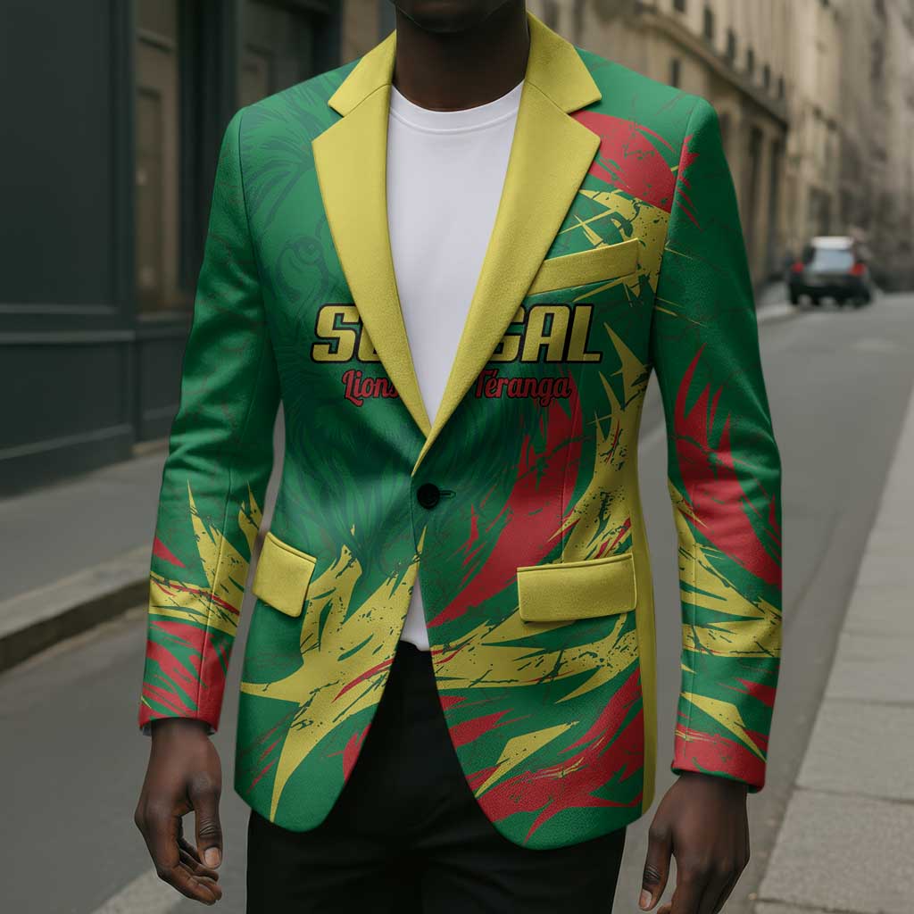 Senegal Football Pride Custom Blazer Les Lions de la Teranga