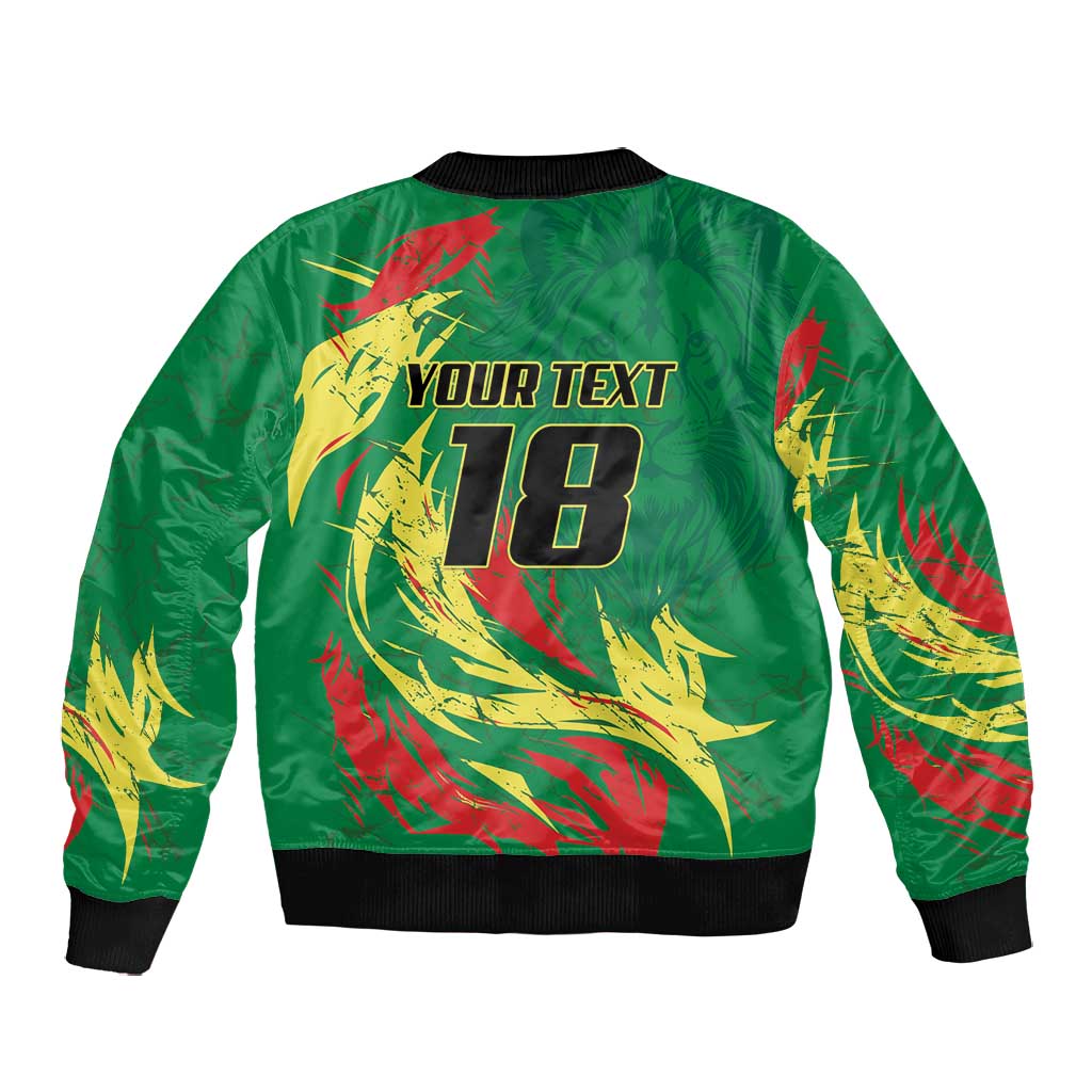 Senegal Football Pride Custom Bomber Jacket Les Lions de la Teranga