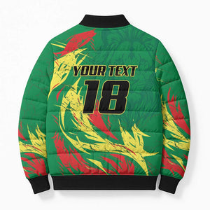 Senegal Football Pride Custom Bomber Puffer Jacket Les Lions de la Teranga