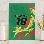 Senegal Football Pride Custom Canvas Wall Art Les Lions de la Teranga