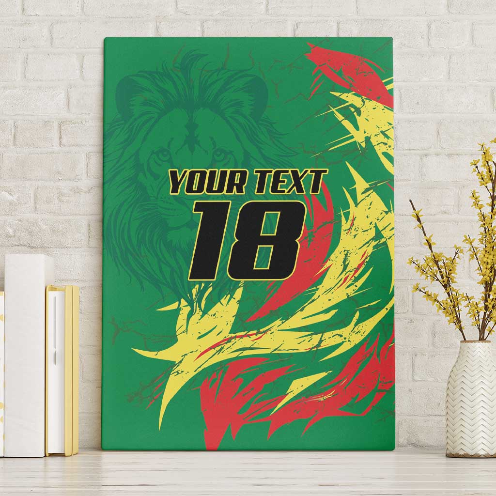 Senegal Football Pride Custom Canvas Wall Art Les Lions de la Teranga