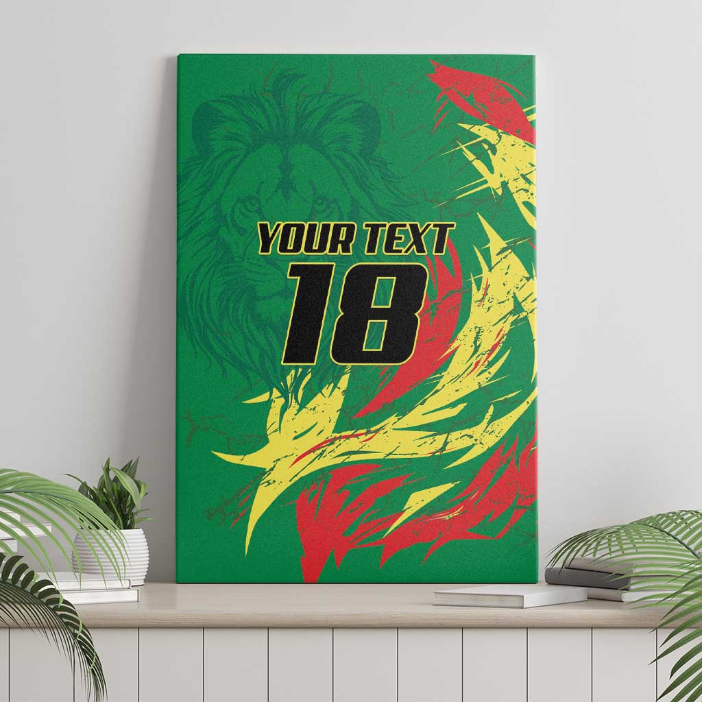 Senegal Football Pride Custom Canvas Wall Art Les Lions de la Teranga