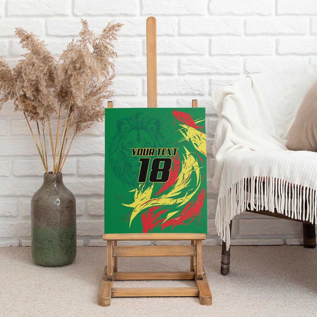 Senegal Football Pride Custom Canvas Wall Art Les Lions de la Teranga