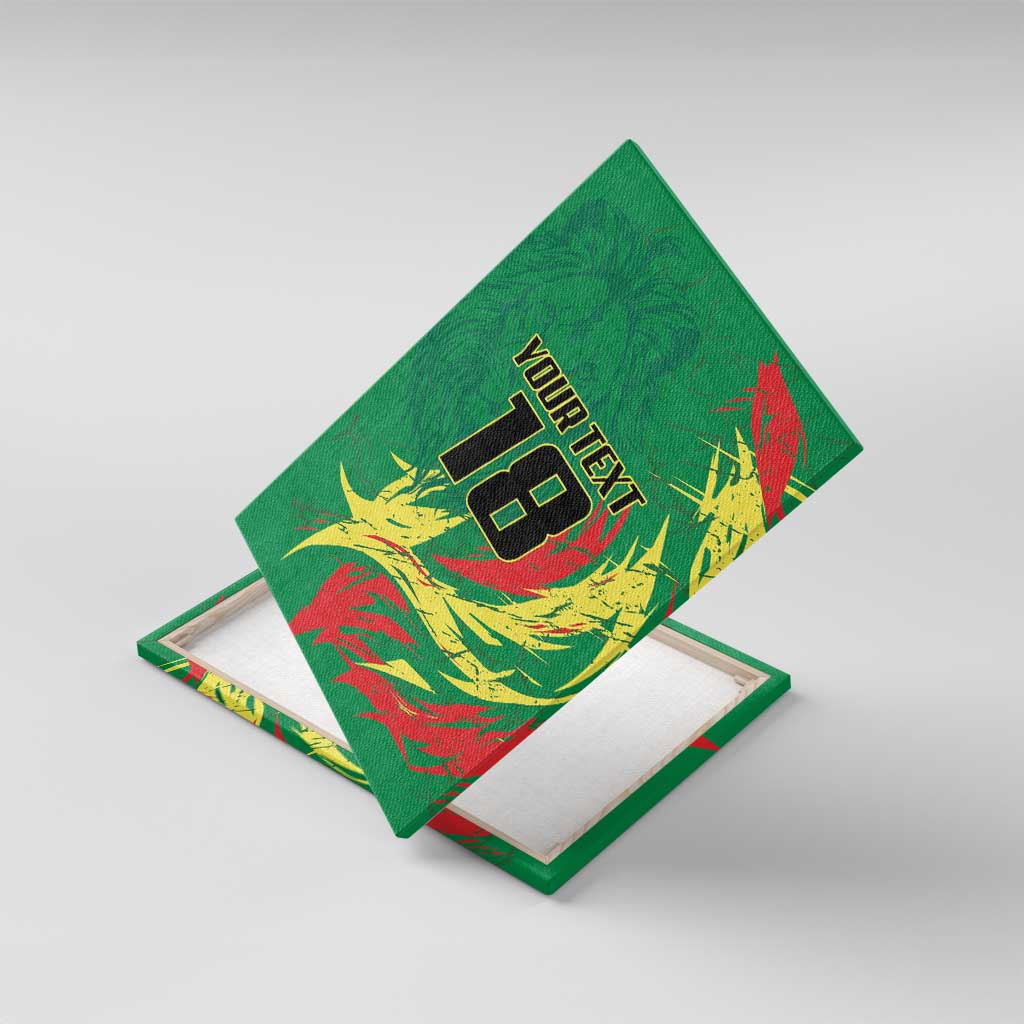 Senegal Football Pride Custom Canvas Wall Art Les Lions de la Teranga