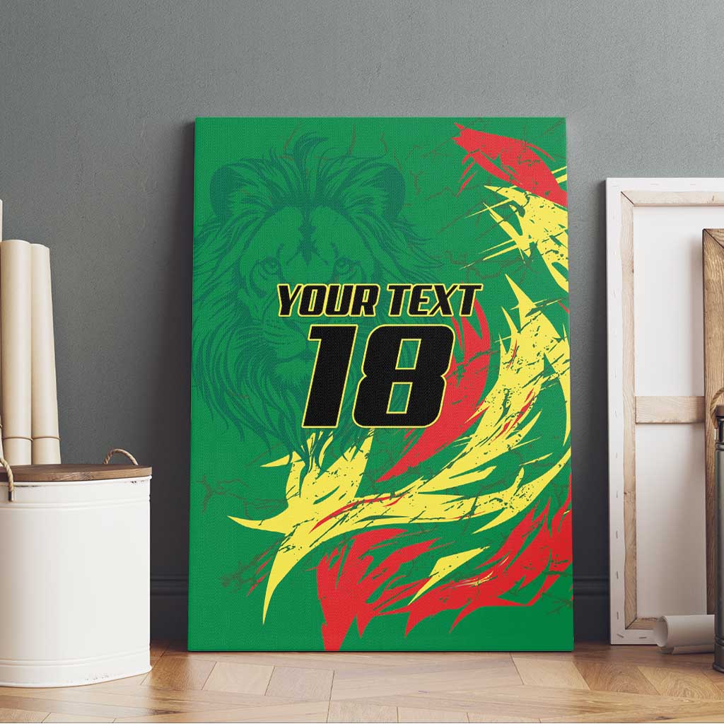 Senegal Football Pride Custom Canvas Wall Art Les Lions de la Teranga