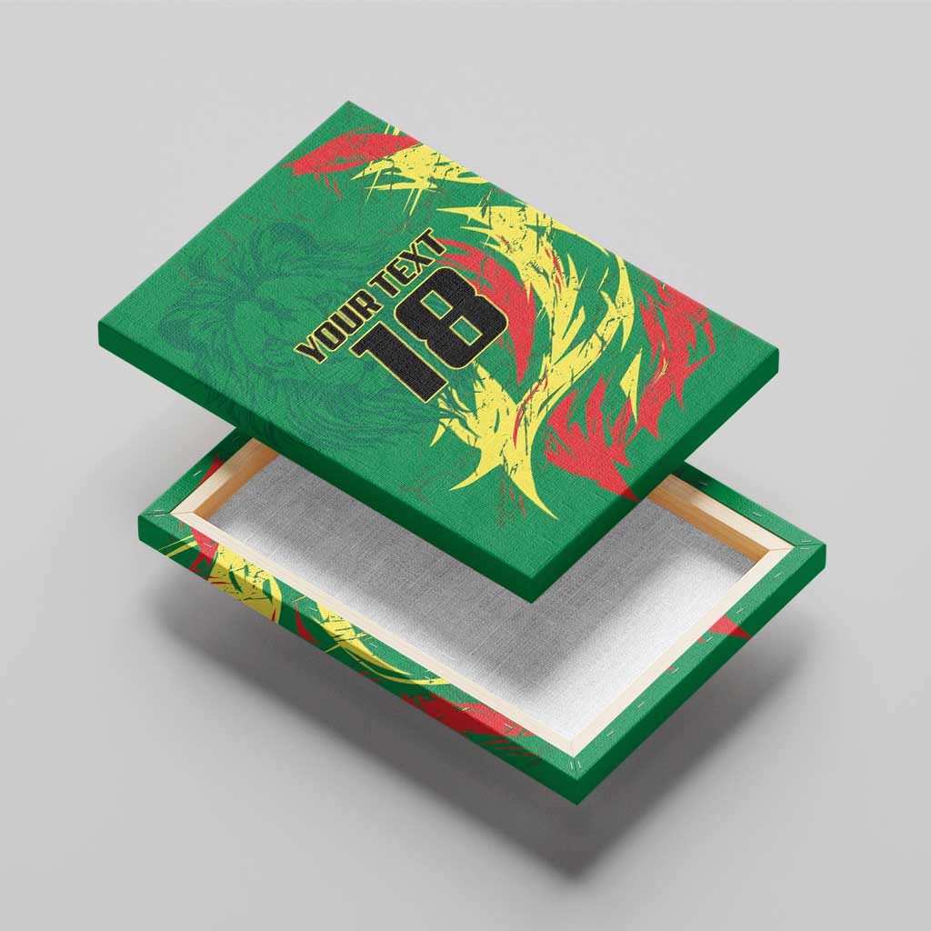 Senegal Football Pride Custom Canvas Wall Art Les Lions de la Teranga