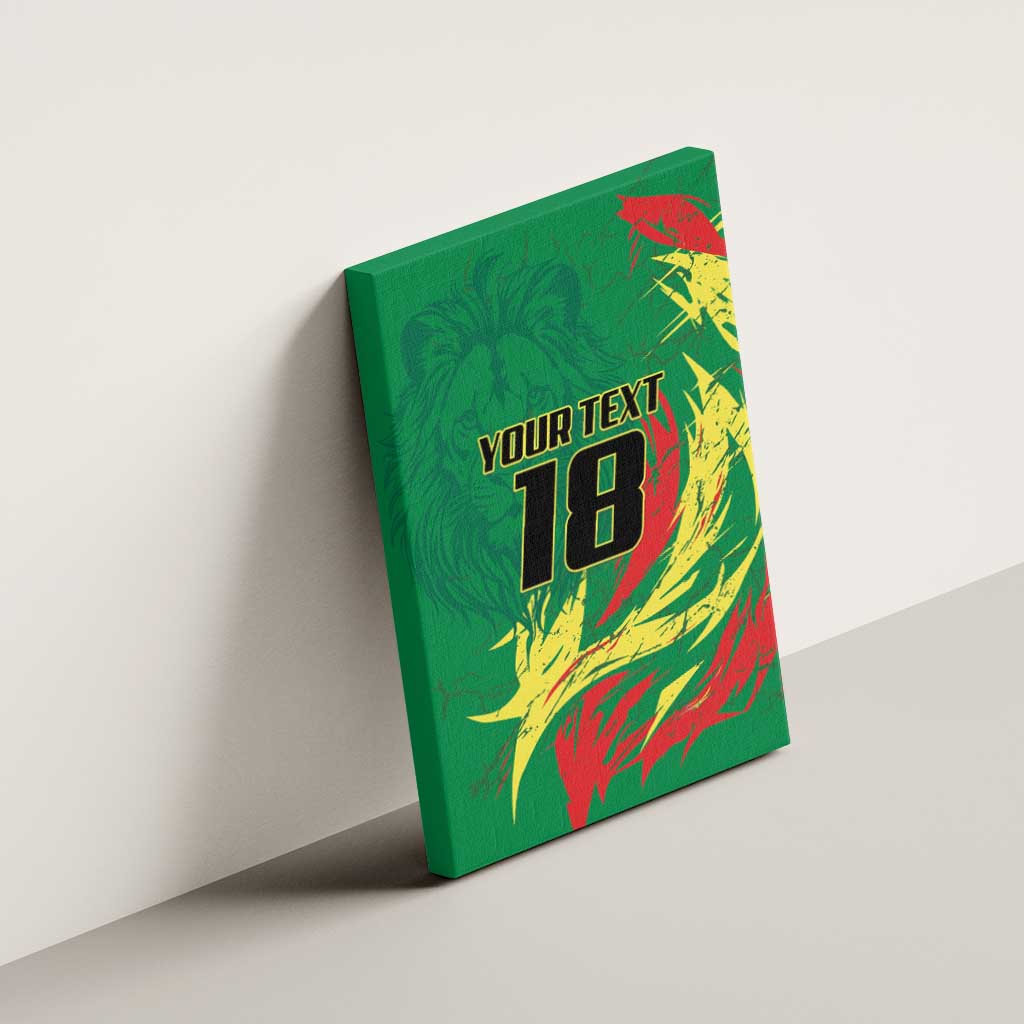 Senegal Football Pride Custom Canvas Wall Art Les Lions de la Teranga