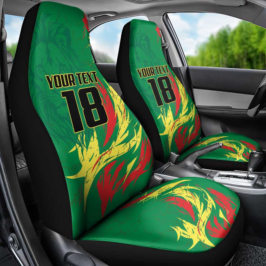 Senegal Football Pride Custom Car Seat Cover Les Lions de la Teranga