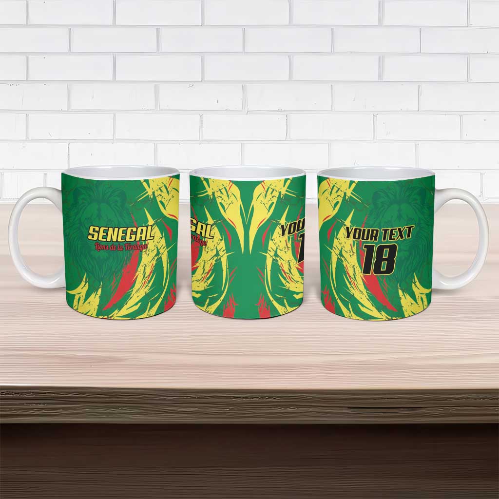 Senegal Football Pride Custom Ceramic Mug Les Lions de la Teranga