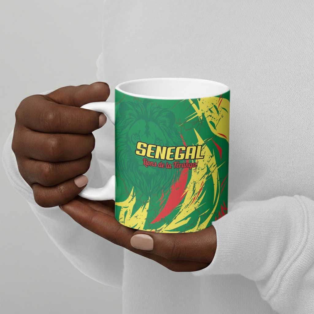 Senegal Football Pride Custom Ceramic Mug Les Lions de la Teranga