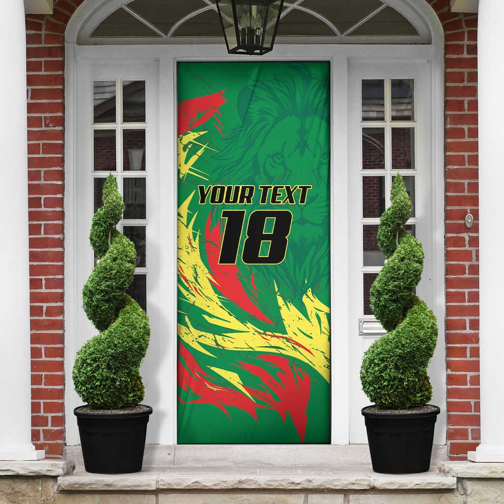 Senegal Football Pride Custom Door Cover Les Lions de la Teranga