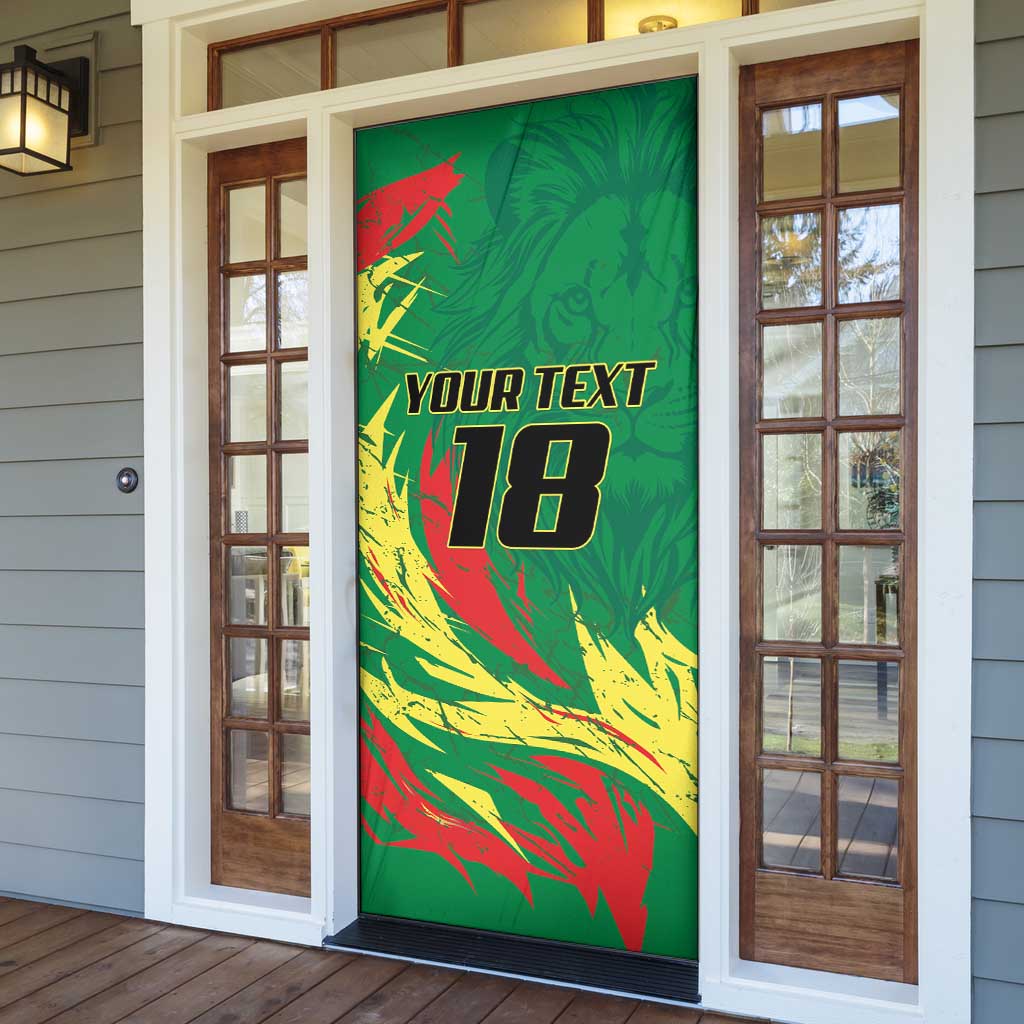 Senegal Football Pride Custom Door Cover Les Lions de la Teranga