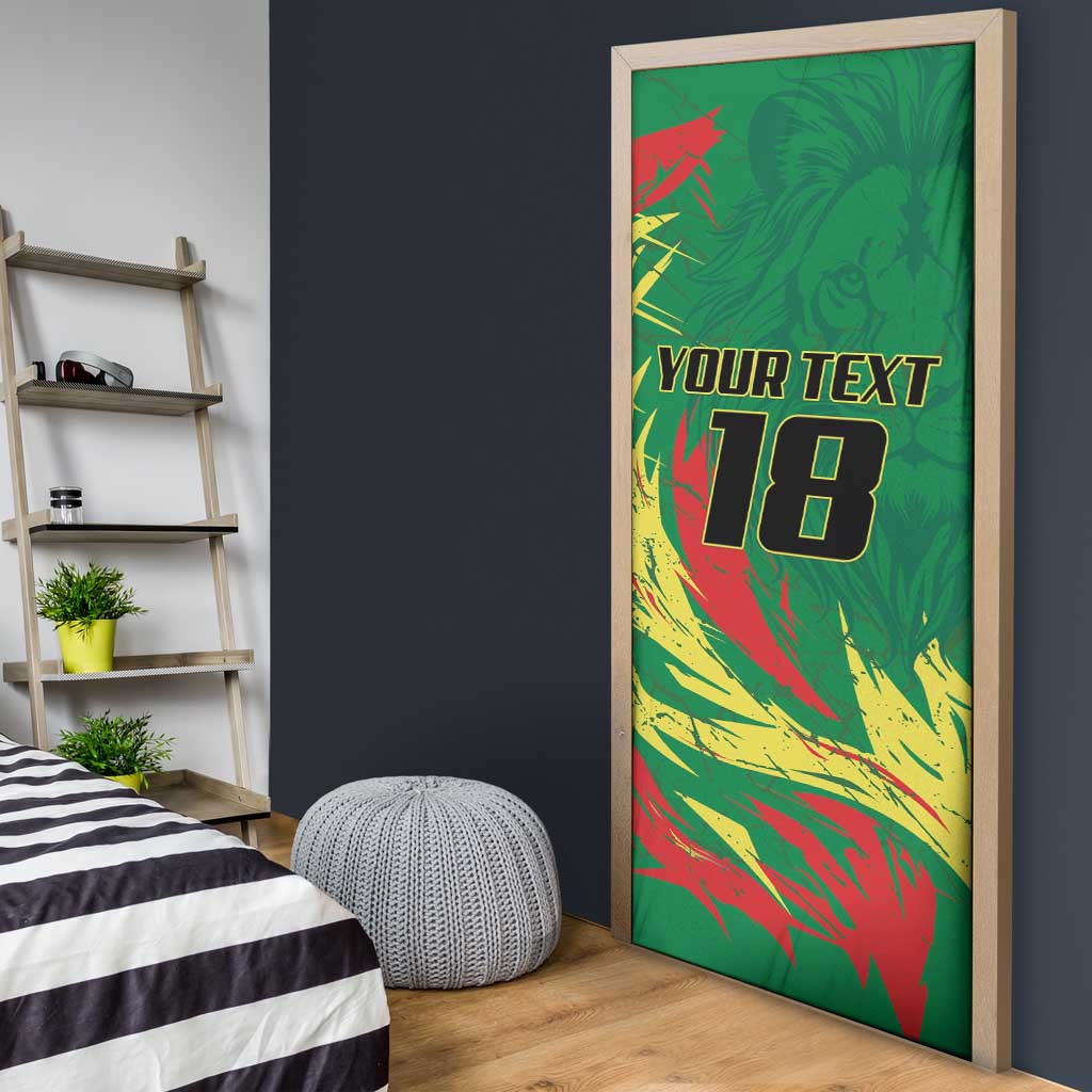 Senegal Football Pride Custom Door Cover Les Lions de la Teranga