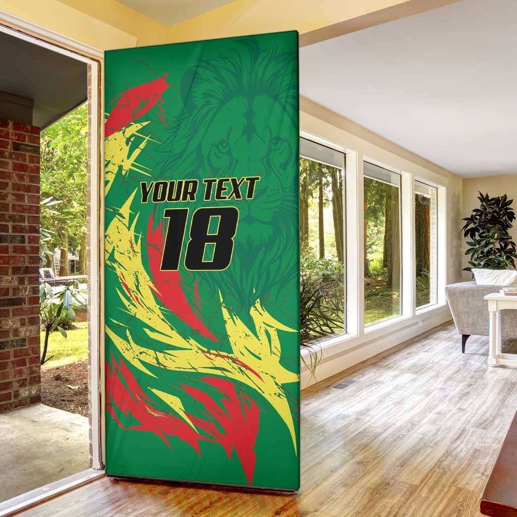 Senegal Football Pride Custom Door Cover Les Lions de la Teranga