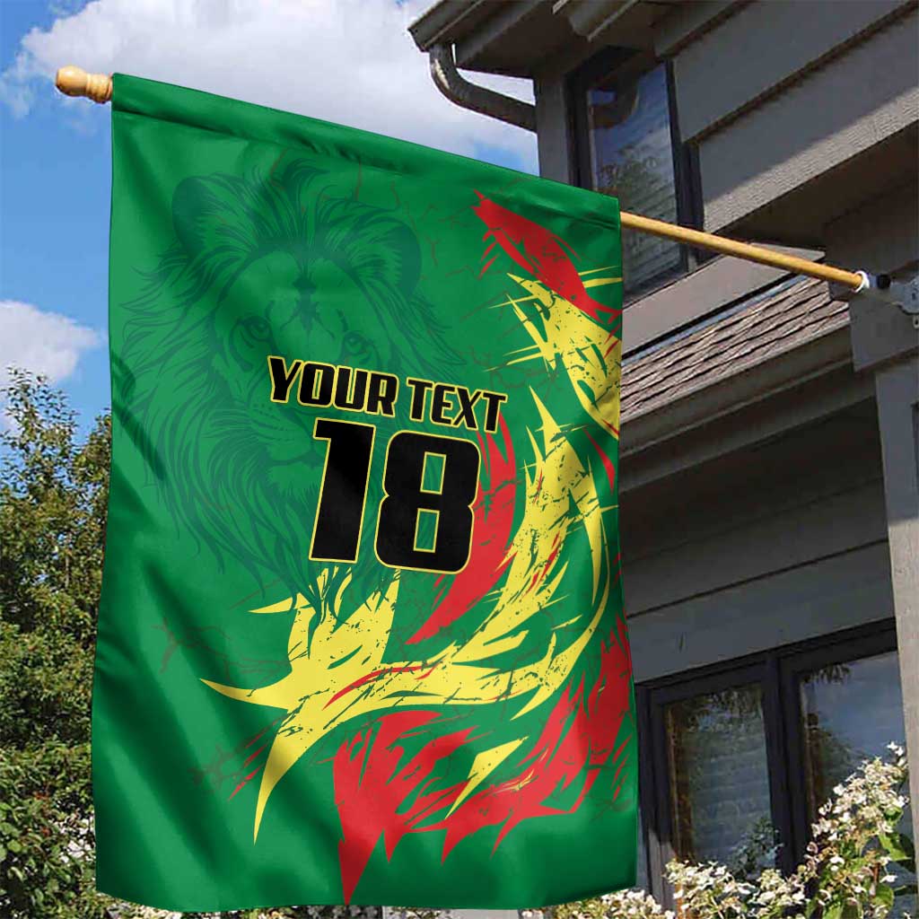 Senegal Football Pride Custom Garden Flag Les Lions de la Teranga