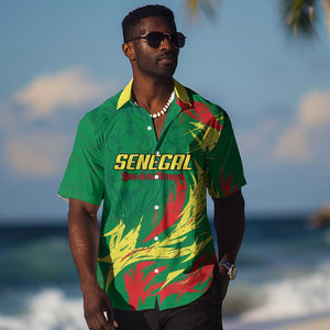 Senegal Football Pride Custom Hawaiian Shirt Les Lions de la Teranga