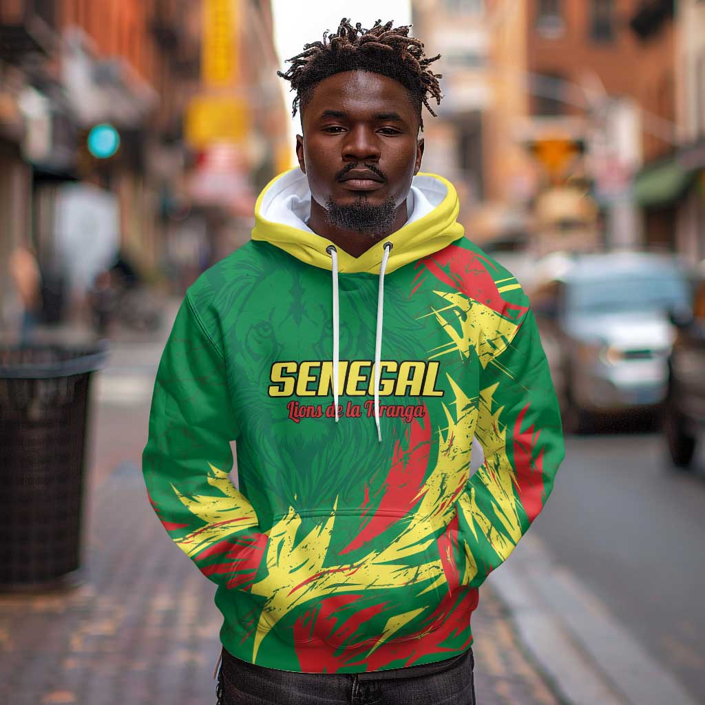 Senegal Football Pride Custom Hoodie Les Lions de la Teranga