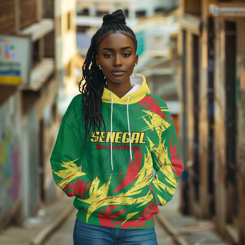 Senegal Football Pride Custom Hoodie Les Lions de la Teranga