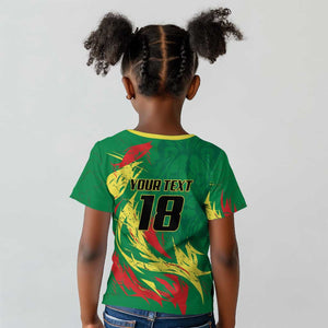 Senegal Football Pride Custom Kid T shirt Les Lions de la Teranga