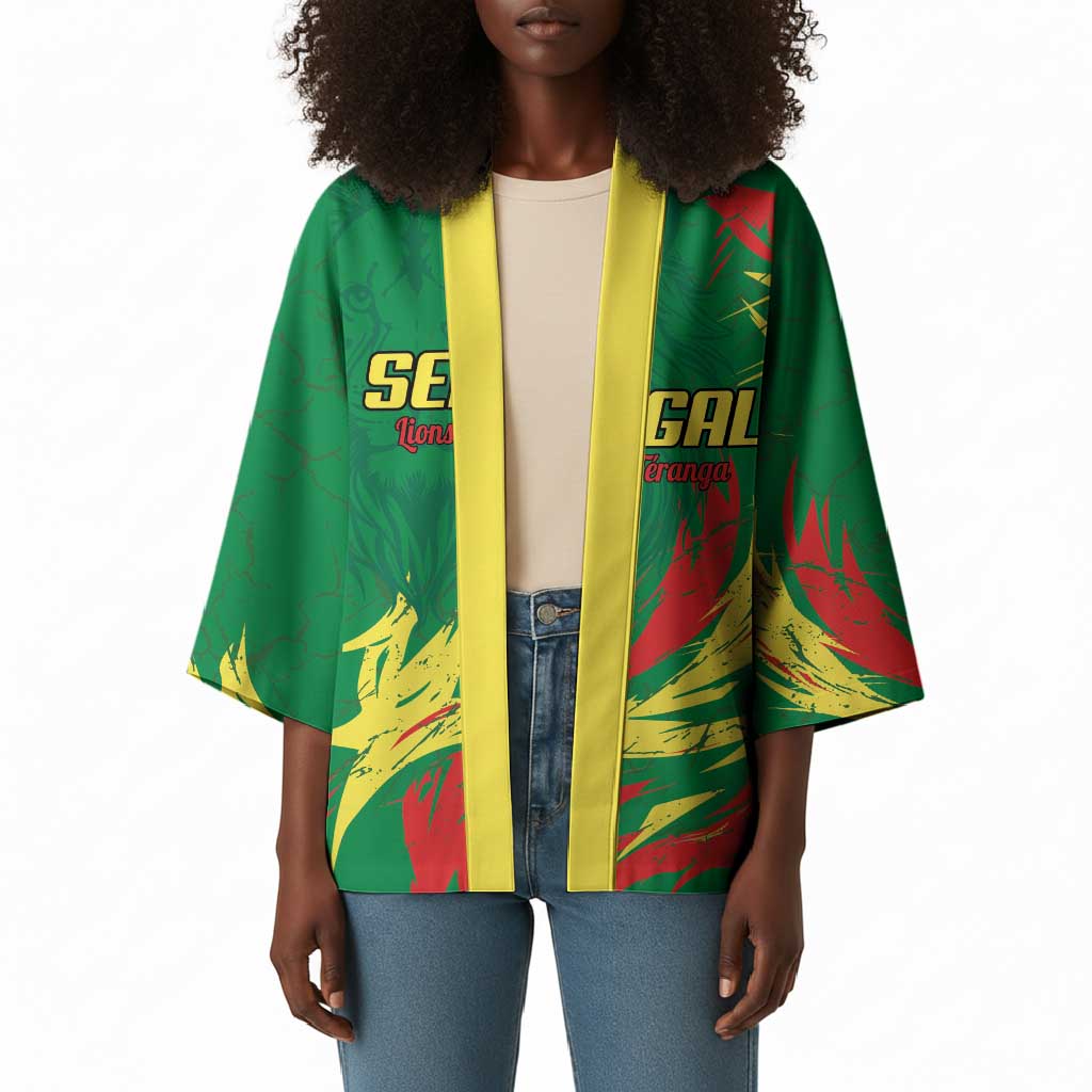 Senegal Football Pride Custom Kimono Les Lions de la Teranga