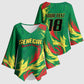 Senegal Football Pride Custom Kimono Sleeve Blouse Les Lions de la Teranga