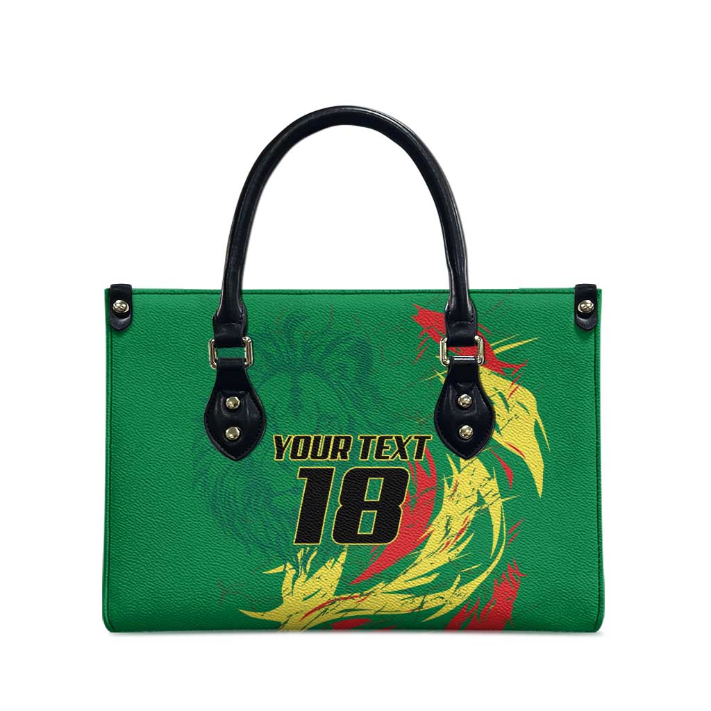 Senegal Football Pride Custom Leather Bag Les Lions de la Teranga