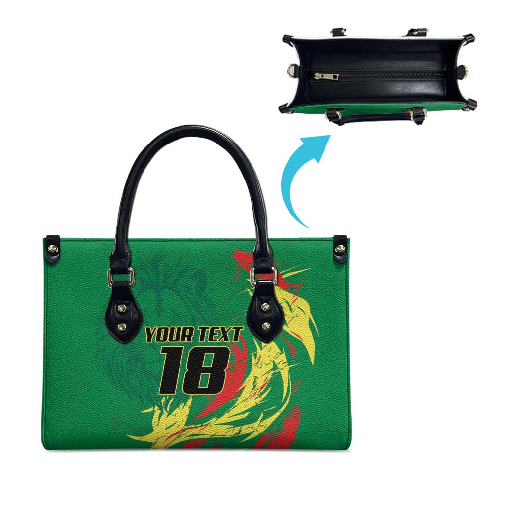 Senegal Football Pride Custom Leather Bag Les Lions de la Teranga