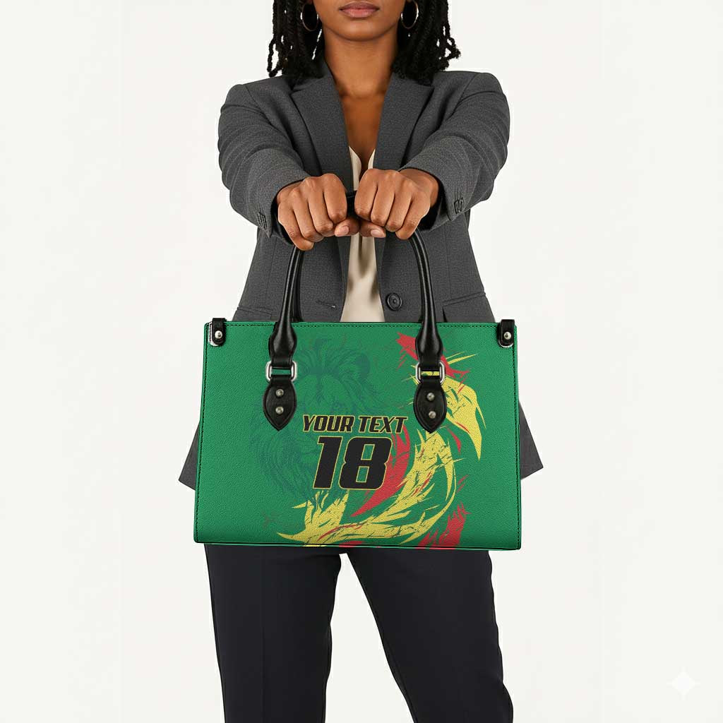 Senegal Football Pride Custom Leather Bag Les Lions de la Teranga