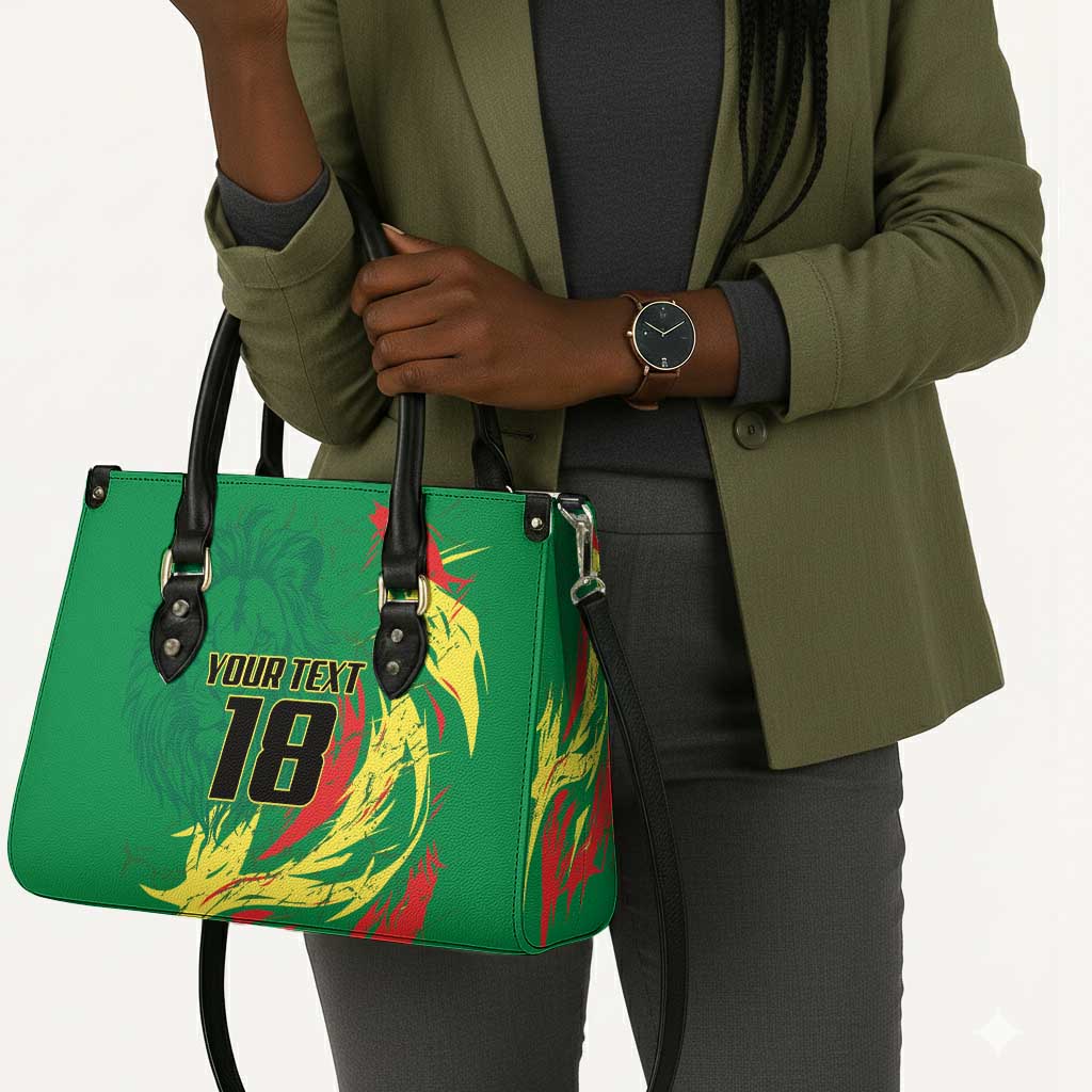 Senegal Football Pride Custom Leather Bag Les Lions de la Teranga