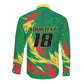 Senegal Football Pride Custom Long Sleeve Button Shirt Les Lions de la Teranga