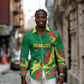 Senegal Football Pride Custom Long Sleeve Button Shirt Les Lions de la Teranga