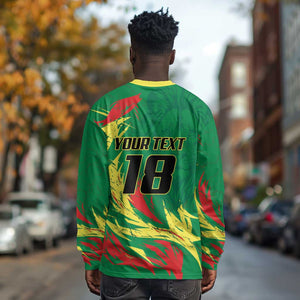 Senegal Football Pride Custom Long Sleeve Shirt Les Lions de la Teranga