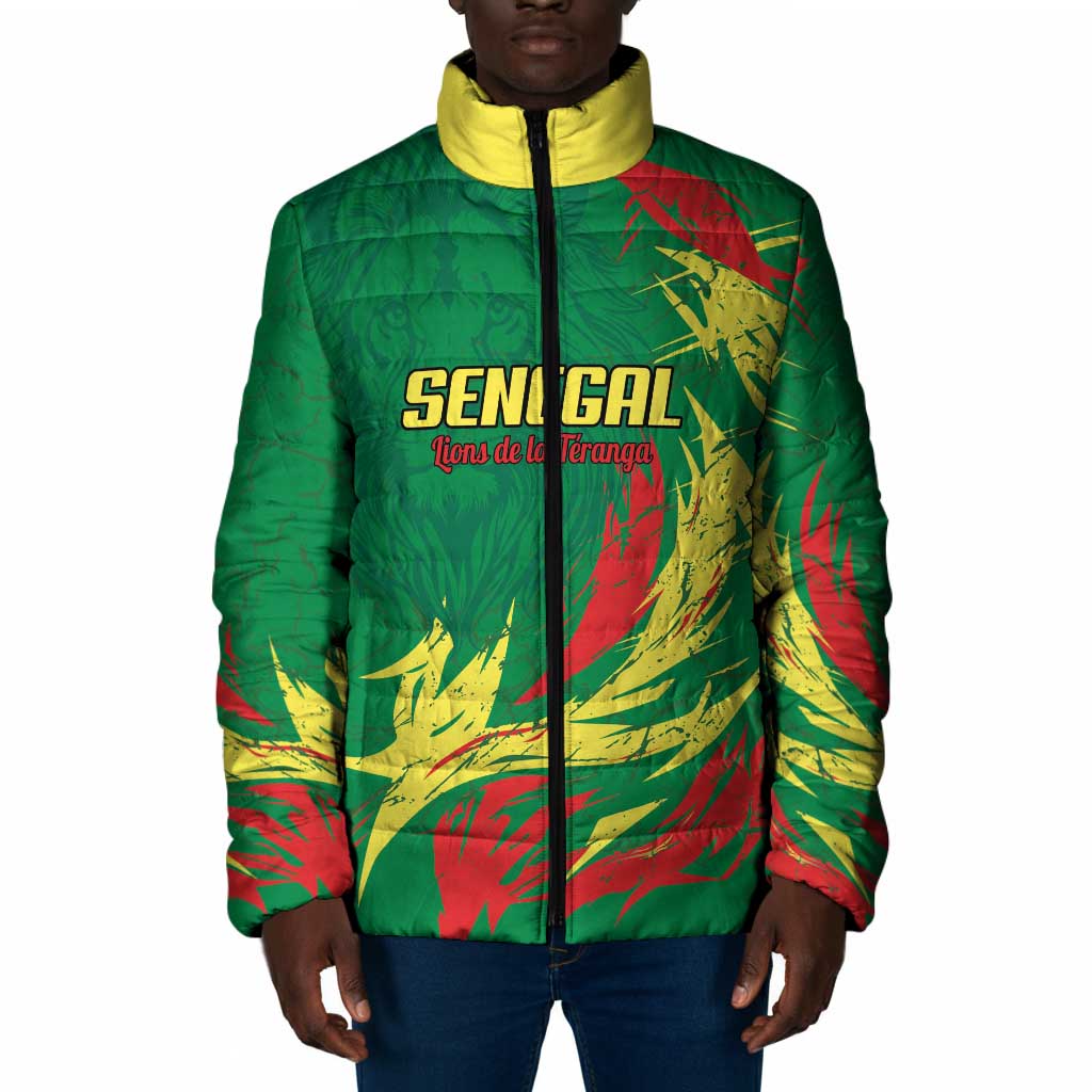 Senegal Football Pride Custom Padded Jacket Les Lions de la Teranga