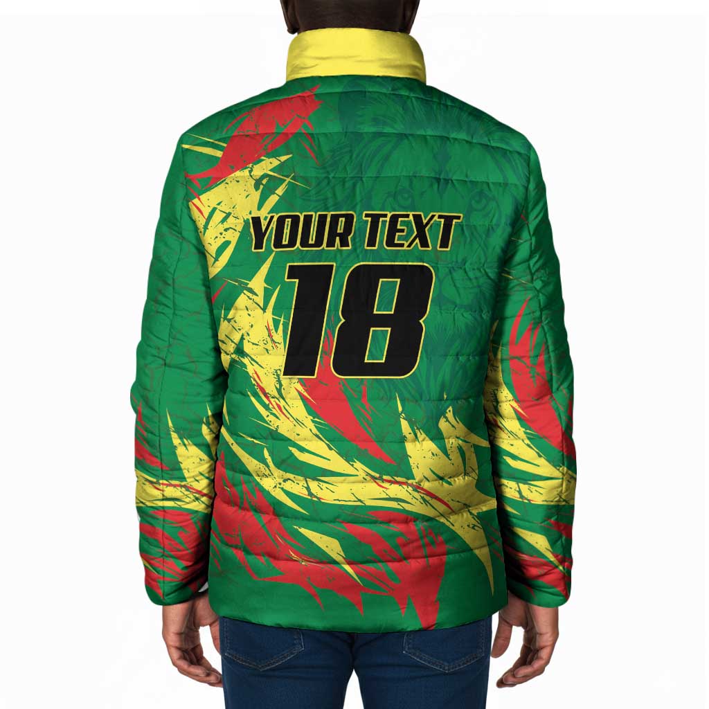 Senegal Football Pride Custom Padded Jacket Les Lions de la Teranga