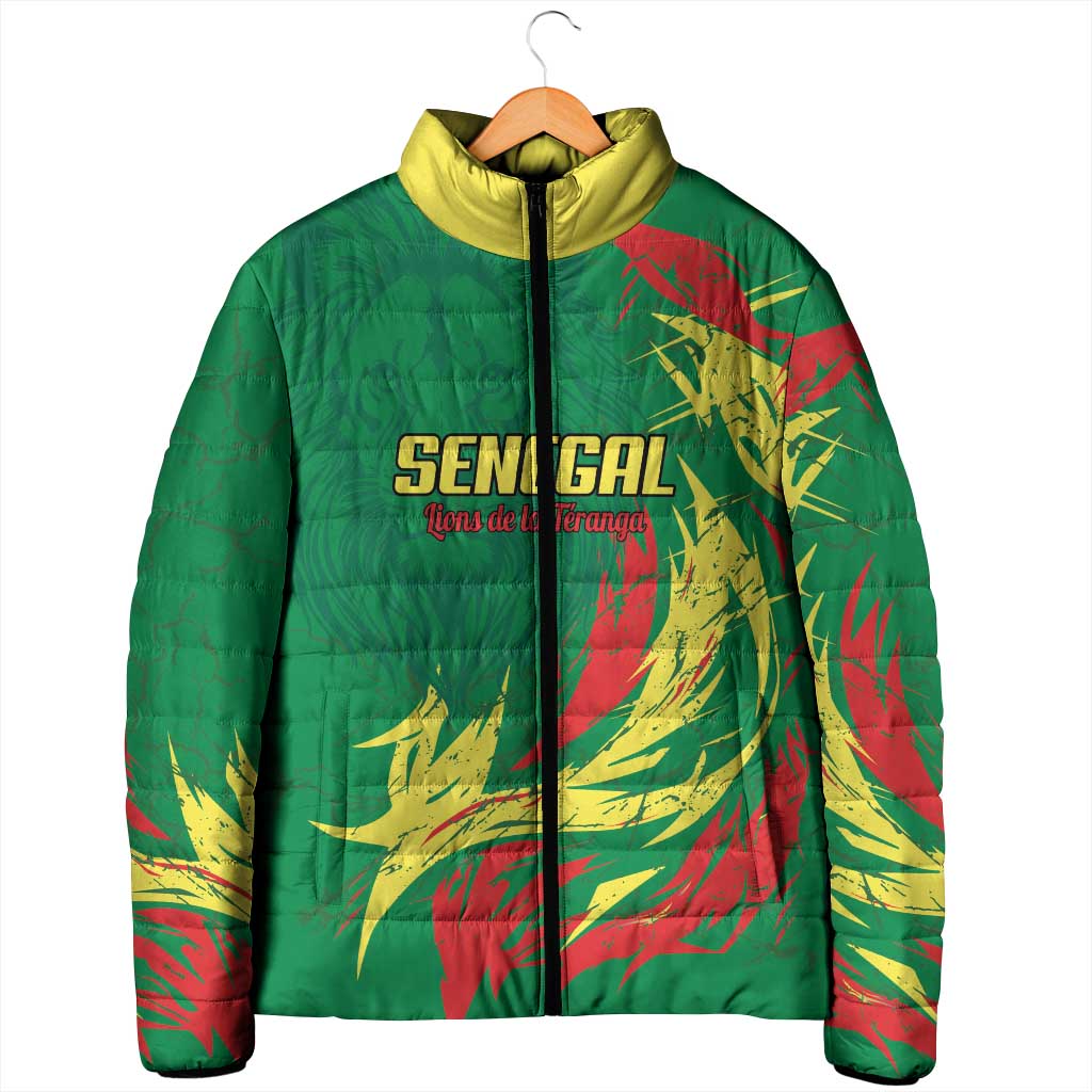 Senegal Football Pride Custom Padded Jacket Les Lions de la Teranga