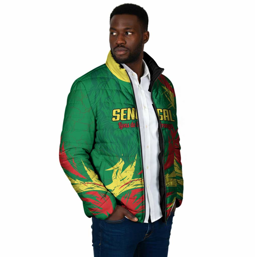 Senegal Football Pride Custom Padded Jacket Les Lions de la Teranga