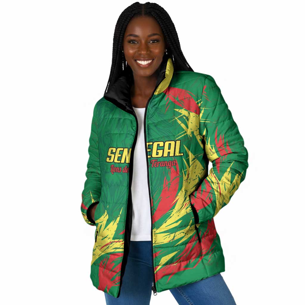 Senegal Football Pride Custom Padded Jacket Les Lions de la Teranga