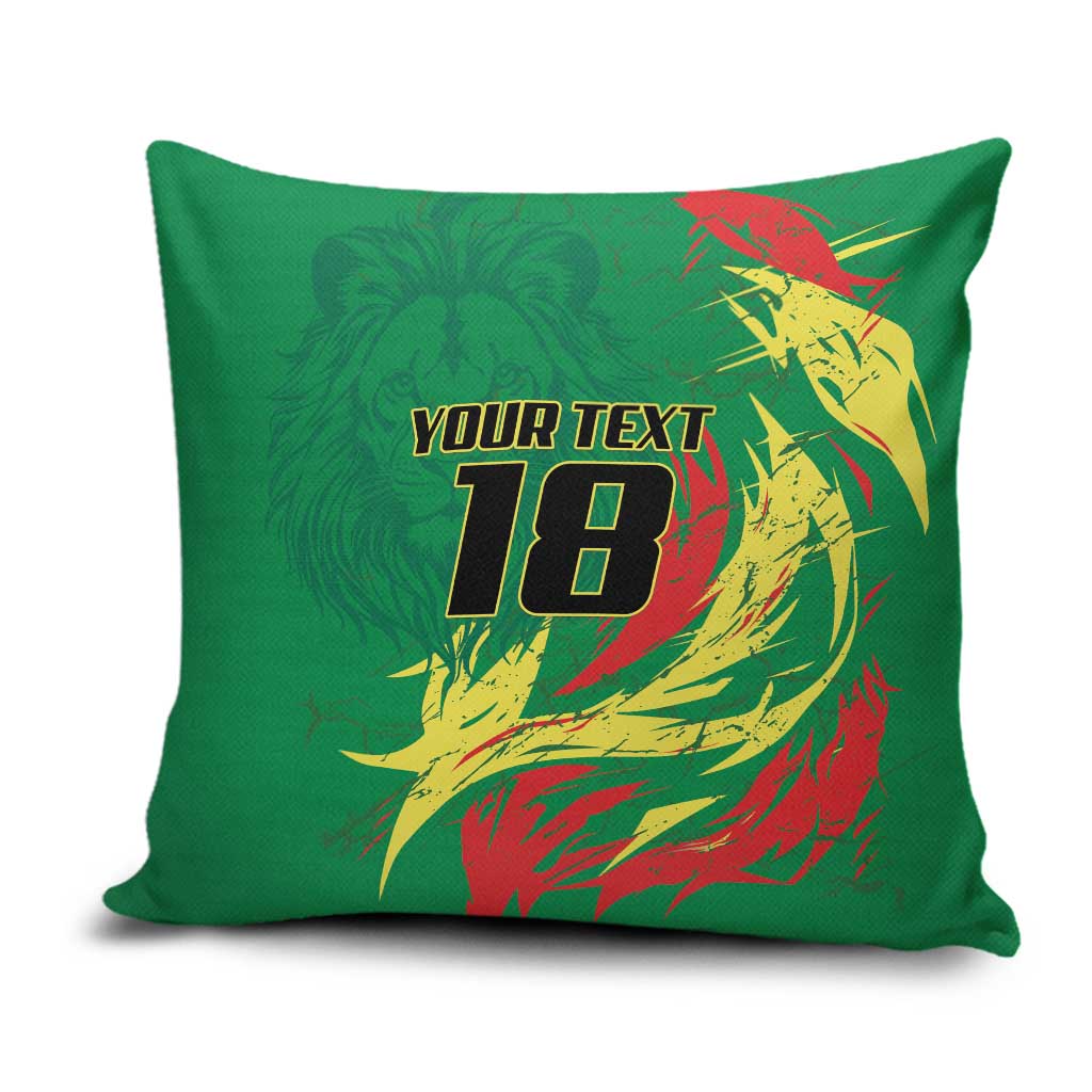 Senegal Football Pride Custom Pillow Cover Les Lions de la Teranga