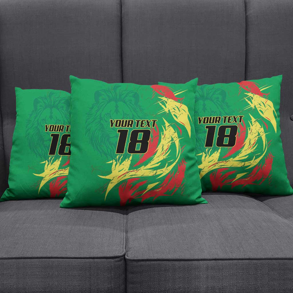Senegal Football Pride Custom Pillow Cover Les Lions de la Teranga