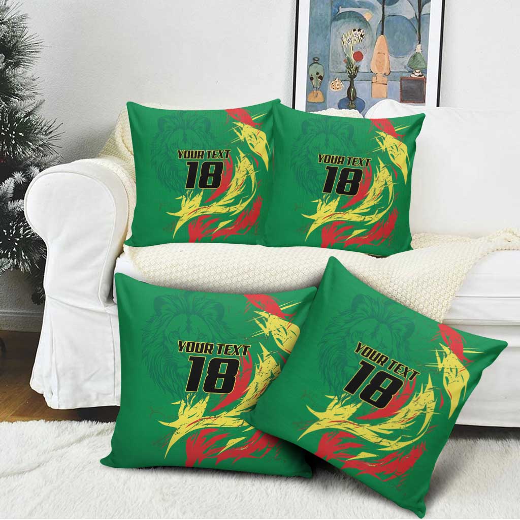 Senegal Football Pride Custom Pillow Cover Les Lions de la Teranga