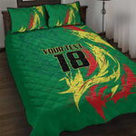 Senegal Football Pride Custom Quilt Bed Set Les Lions de la Teranga