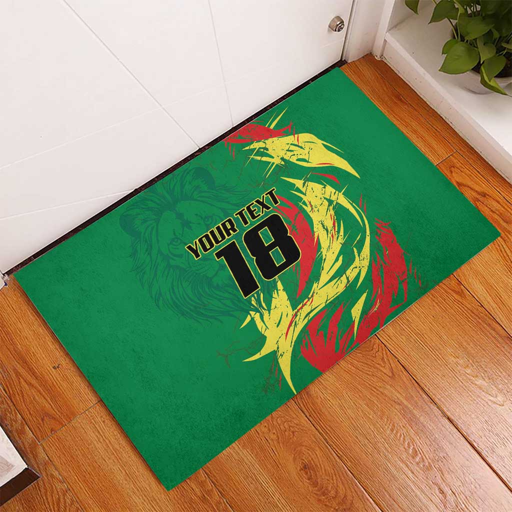 Senegal Football Pride Custom Rubber Doormat Les Lions de la Teranga