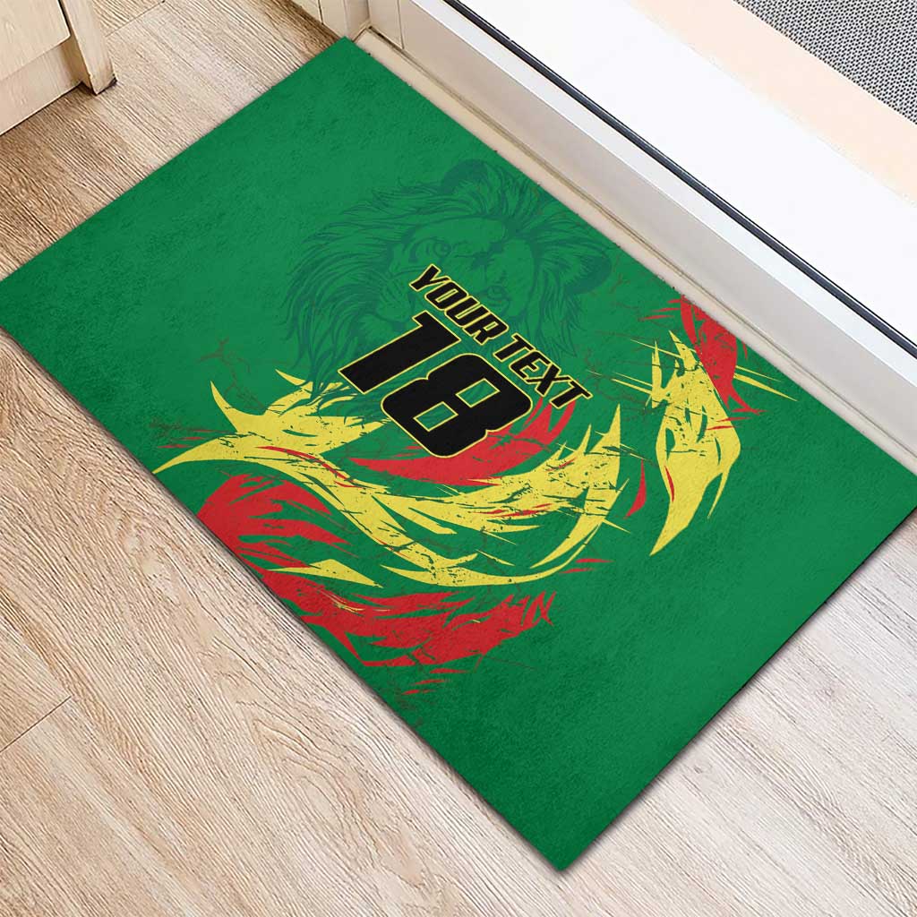 Senegal Football Pride Custom Rubber Doormat Les Lions de la Teranga
