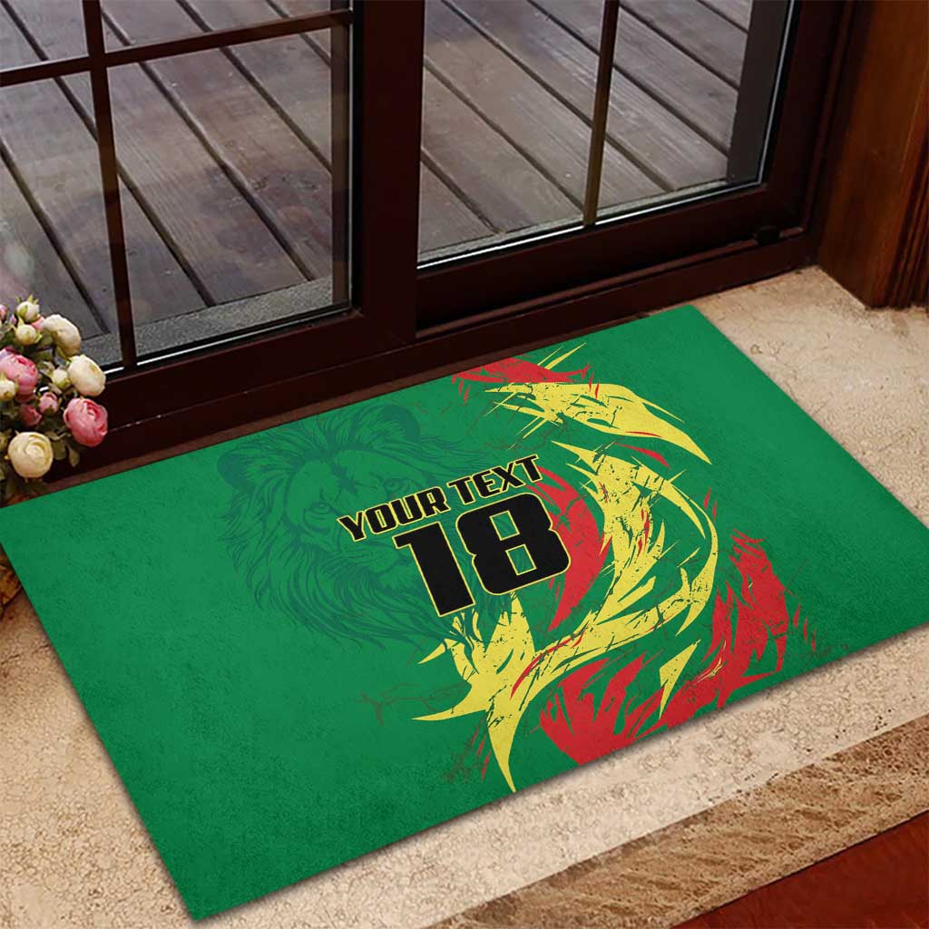 Senegal Football Pride Custom Rubber Doormat Les Lions de la Teranga