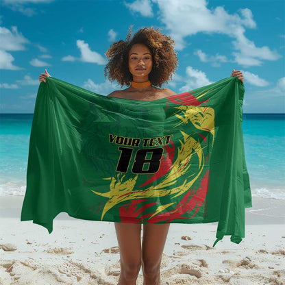 Senegal Football Pride Custom Sarong Les Lions de la Teranga