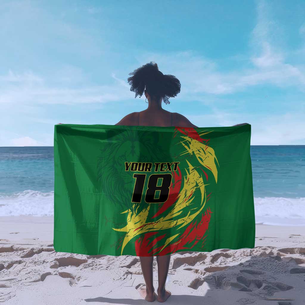 Senegal Football Pride Custom Sarong Les Lions de la Teranga